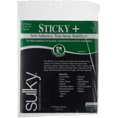 Sulky Sticky Plus stabilizer product reference image